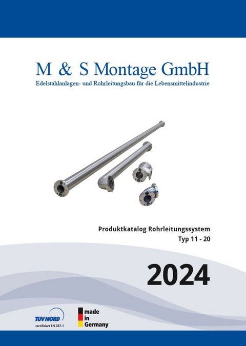Produktkatalog Rohrleitungssystem 2024 - Typ 11-20 Zeigt den Produktkatalog des Rohrleitungssystem - Typ 11-20