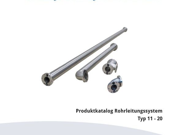 Produktkatalog Rohrleitungssystem 2024 - Typ 11-20 Zeigt den Produktkatalog des Rohrleitungssystem - Typ 11-20